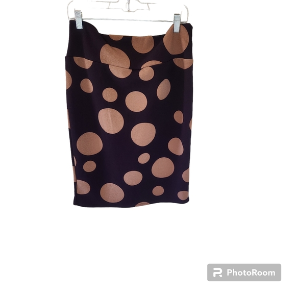 LuLaRoe Dresses & Skirts - LulaRoe brown polka dot skirt. Size XL